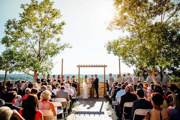 Outdoor ceremony at Brittany Hill by Wedgewood Weddings