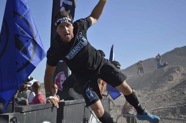 Coach Scott Mecham starting Spartan Race Super, Vegas, NV