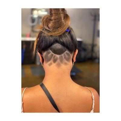 Undercut with design