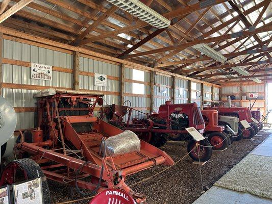 One of the tractor barns