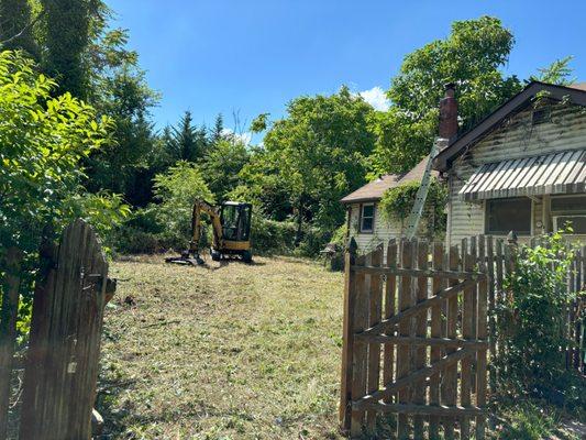 One hour later, we had this backyard back under control.