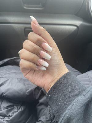 Got a simple ombre nail