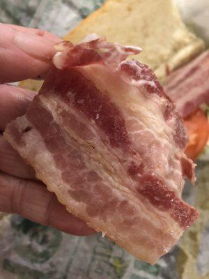 RAW BACON on BLT