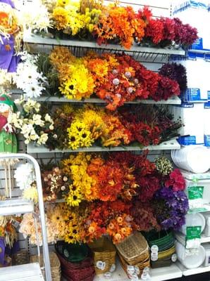 Awesome selection of artificial flowers :)