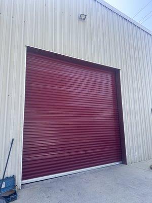 New roll up door