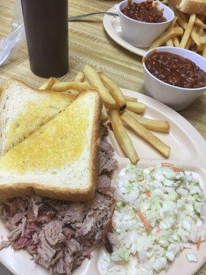 Nice portion of pulled pork. Delicious!