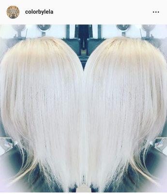 Platinum hair