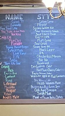 Great choices of craft brewing.