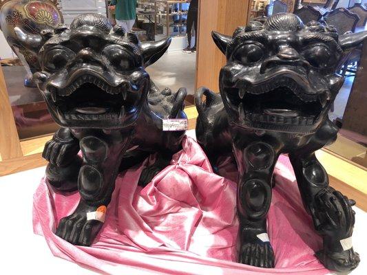 19th century bronze Foo Dogs ($2,000 each)