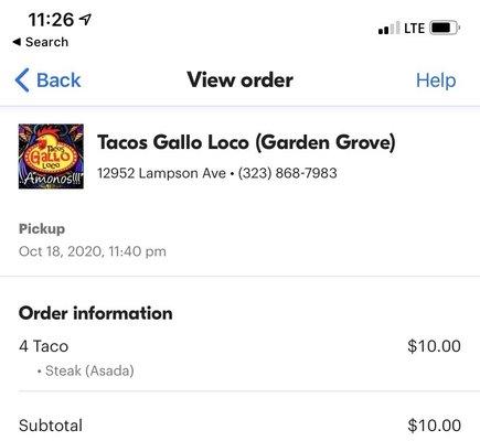 My order. And they say they didn't receive anything .