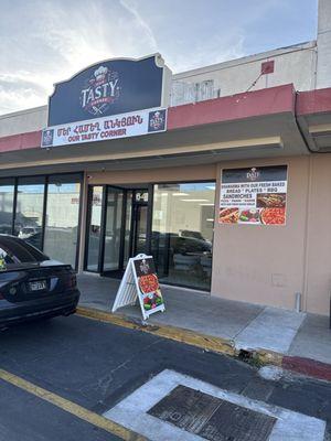 Entrance to restaurant