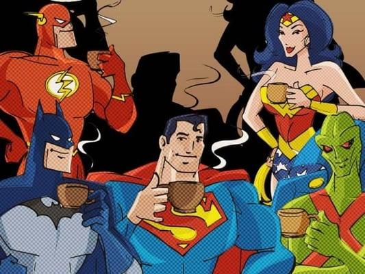 The Coffee Shop where all the Super Heroes hang out