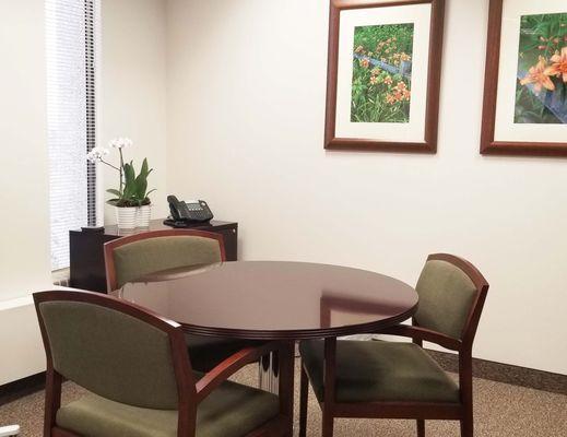 Comfortable private exam rooms.