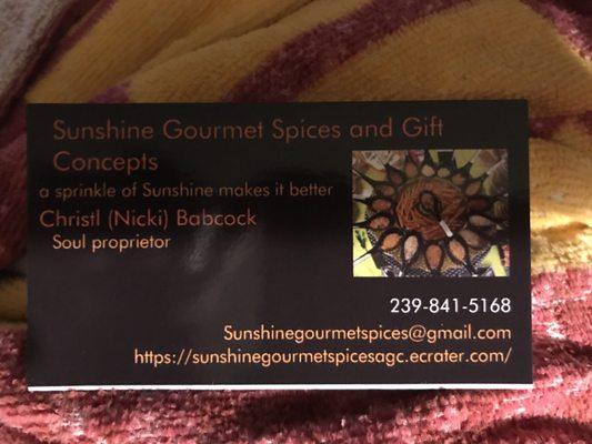 Sunshine Gourmet Spice and Gift Concepts