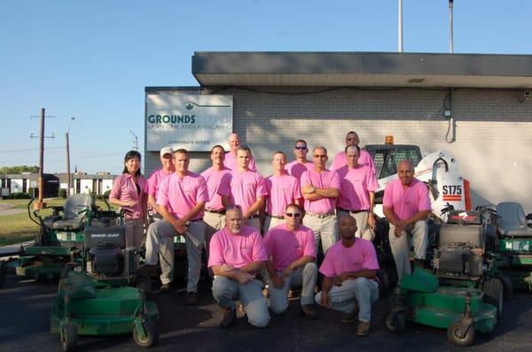 Groundskeeper raised over $5000 for Breast Cancer