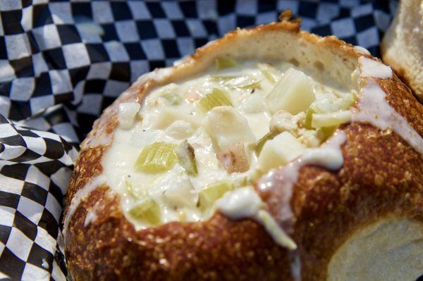 Clam Chowder Sourdough Bowl ($9.75)