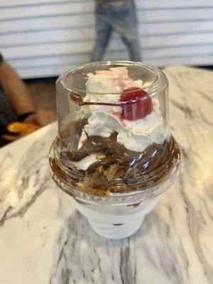 Baklava Nutella sundae.