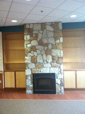 Stone Fireplace