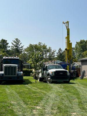 Water Truck, Vac Truck and Drill Rig