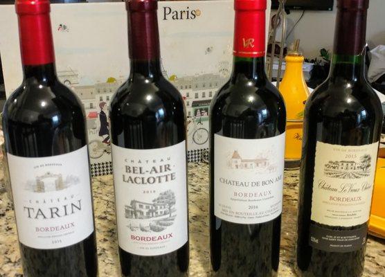 Fantastic delivery of French wines for about $9.99 each. I was in Paris this summer and this is a great deal.