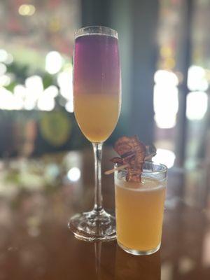 Purple Bellini & Breakfast Shot