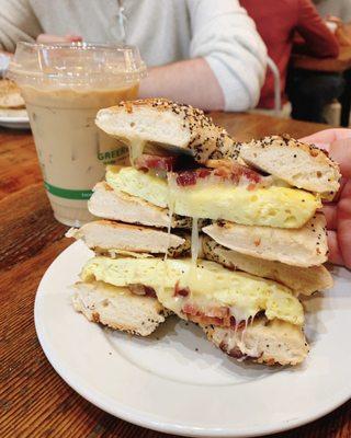 Sunrise Sandwich, Iced latte