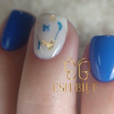 Russian manicure, nail art,