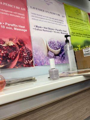 Lavender spa pedicure without lavender sea salt?