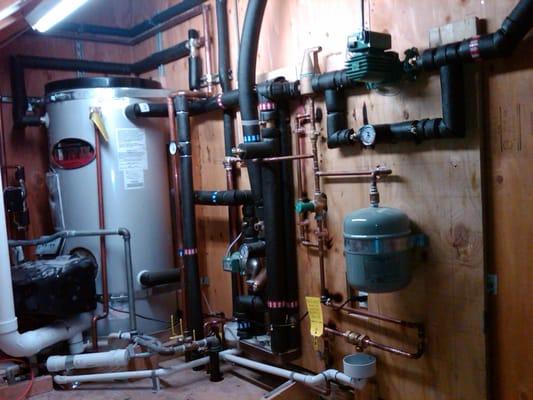 Radiant heating using High efficiency Water Heater