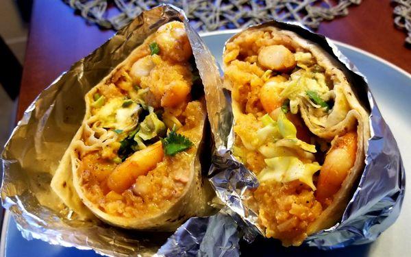 Shrimp burrito..