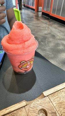 Strawberry lemon Italian ice