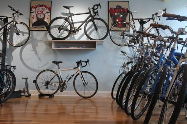 Parlee, Bianchi and Giant bikes