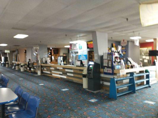 Newly renovated customer service and snack bar counter at HP Lanes.