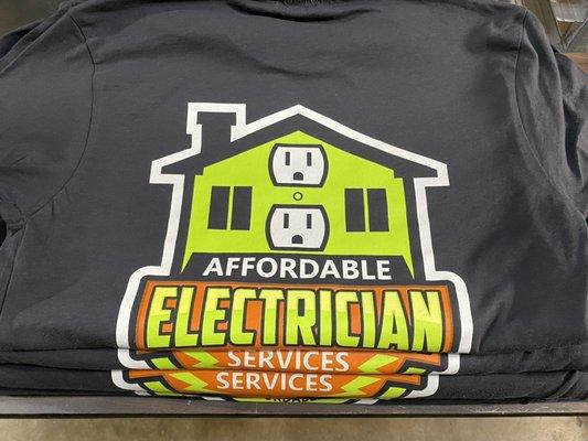 Customer shirt examples. Custom shirts for your contracting business.