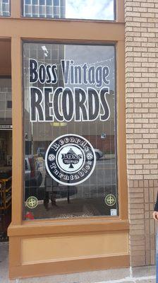 Boss vintage records storefront