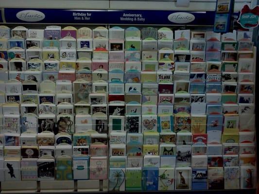 Nice selection of greeting cards at this PO