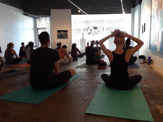 Yoga & Art at the TAG gallery