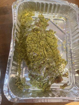 Pistachio dream dipped cannoli