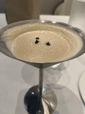 The very best espresso martini/dessert ever!  Recommended by my waitress.  Don't miss this one!!