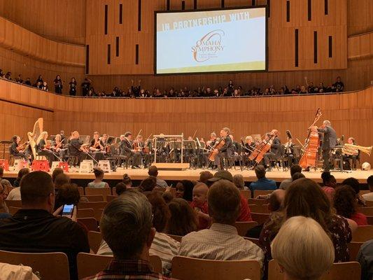 Niece playing with the symphony!