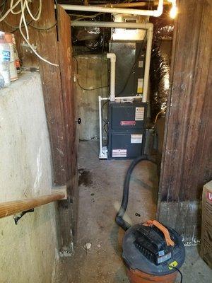 New furnace installation