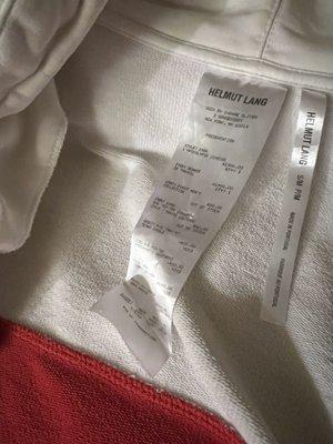 Folded tag and holes on the tag