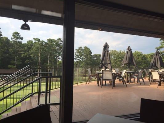 View of golf course from the dining room