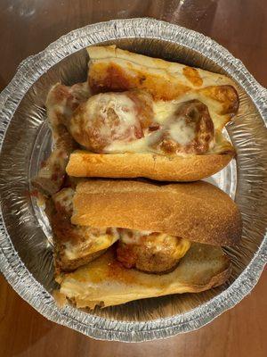 Meatball parmigiana