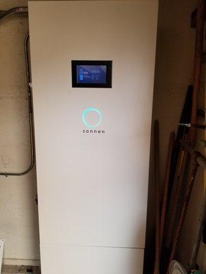 Sonnen battery installation at a house in Ventura