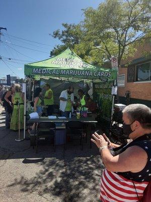 Yep, you could get a medical marijuana card while at the festival.