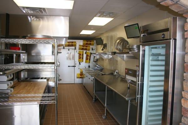 Our makeline and ovens.