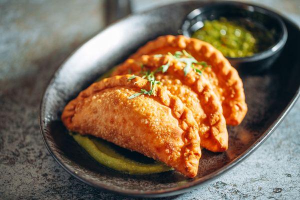 Sweet Corn Empanadas
avocado purée / chimichurri