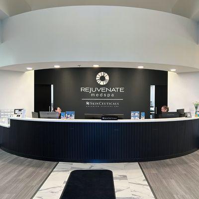 Image of Rejuvenate MedSpa Golden's front desk reception area