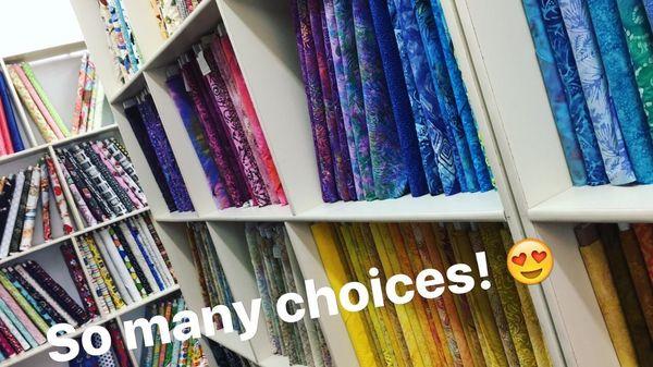 LOVE the fabric selection at Creative Sewing Center!!